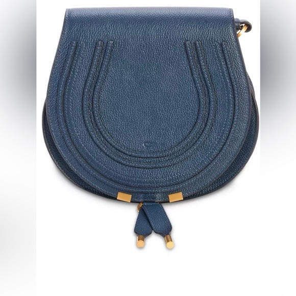 Chloe Handbags - Chloe’ Marcie Leather Medium Saddle Bag with Chloe’ Dust Bag